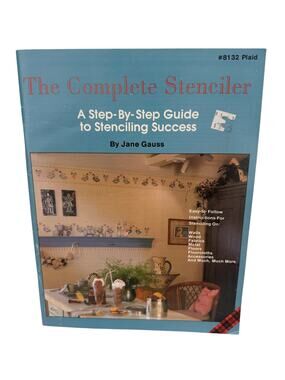 Vintage The Complete Stenciler Guide to Stenciling 1986 63 Pages Jane Gauss 8132